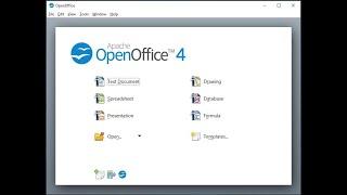 Free Open source office suite APACHE OpenOffice 4 Installation