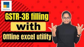 GSTR 3B return through offline utility  in hindi | How to prepare JSON for GST Return Filing