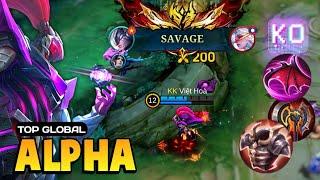 Alpha Best Build 2024 [ Alpha Top Global Gameplay ] - Mobile Legends