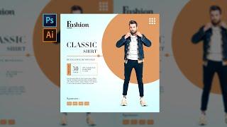 (Speedart) Creative Fashion Poster design #photoshop #Illustrator