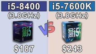 i5 8400 (3.8GHz) vs i5 7600K (3.8GHz) | Which is a Better Value for Money...???