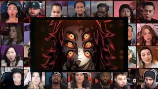 UPPERMOON 1 FACE REVEAL REACTION MASHUP | Demon Slayer Season 3