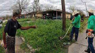 He TURNED Us Down... But CHANGED His MIND Just IN TIME! FREE Overgrown Yard MAKEOVER