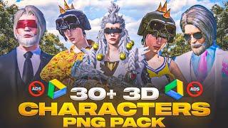 30+ PUBG 3D CHARACTER PNG PACK FREE DOWNLOAD | PUBG 3D CHARACTERS PNG PACK HD FOR THUMBNAIL |PART 10