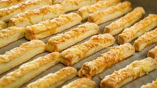 Crunchy cheese stick recipe, a fantastic salty snack that can be quickly prepared