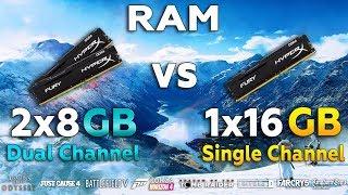 Single Channel vs Dual Channel RAM Test in New Games