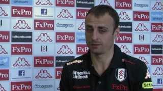 Dimitar Berbatov speaks after signing for Fulham FC