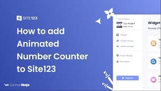 How to add an Animated Numbers Counter to Site123