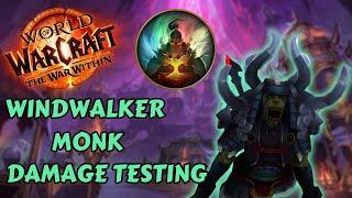 THE WAR WITHIN BETA | Windwalker Monk NEW talents damage testing | Heroic Dungeon