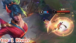 Wild Rift Riven - Top 1 Riven Gameplay Rank Grandmaster