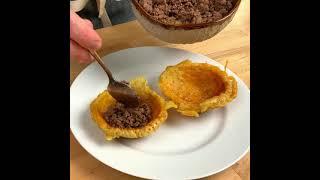 KETO Taco Cups - How-to [Recipe] DASH Waffle Bowl Maker - 2 Ingredients!