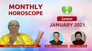 GEMINI मिथुन  Rashi for January 2021 | Monthly Predictions | Vedic Astrologer Nastur Bejan Daruwalla