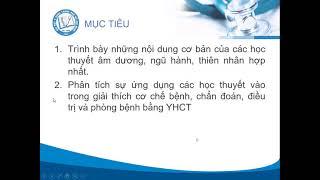 Học thuyết Âm Dương. 1h16p. Môn Lý luận Y học cổ truyền. Ths Nguyễn Tú Như