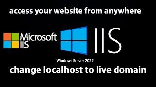 Set Custom Domain Name for localhost Website in IIS