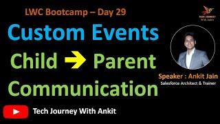 LWC Bootcamp Day 29 | Child To Parent Communication in LWC | Custom Events