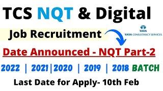 TCS NQT 2021 Exam Data Announced - Tcs Off campus Recruitment 2022 | 2021 | 2020 | 2019 | 2018 Batch