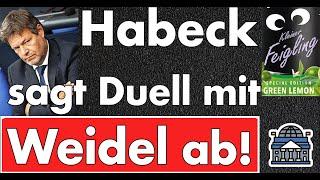 Robert Habeck ist ein Feigling! Angst vor Alice Weidel? + Amtsgericht Celle zur Trampolina Baerbock