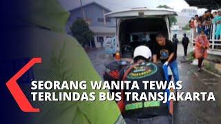 Terpeleset, Wanita Ini Tewas Terlindas Bus Transjakarta