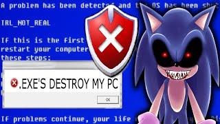 GETTING A BLUESCREEN FROM THESE VIRUS.EXE'S - WINDOWS XP HORROR EDITION CREEPYPASTA EDITION UPDATE