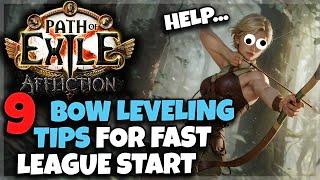 [POE 3.23]  9 Bow Leveling Tips For Successful League Start  - This Might Save Your League Start