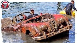 FOUND JAGUAR MK2 Classic Car Underwater at Boat Ramp!