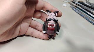 Clay Art|手工自製飢荒豬人銀行家軟陶泥教學 Sculpting Don't Starve Banker - Polymer Clay (Fimo) Tutorial【非人協會軟陶手工Clay】