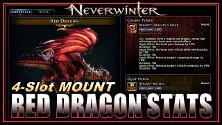 NEW Red Dragon 4-Slots & Unique Power! (better than swarm) Mount Document Updated! - Neverwinter