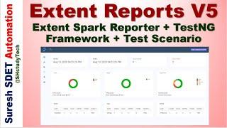 Extent Reports version 5 (Extent Spark Reporter ) + TestNG Framework with Realtime scenario