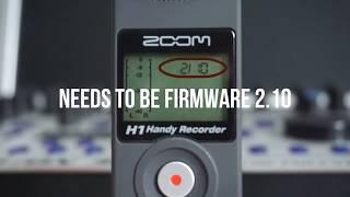 USING THE ZOOM H1 AS A USB MICROPHONE