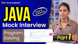 Java Interview Questions | Java Program Solving | Core & Advance Java | Part 1