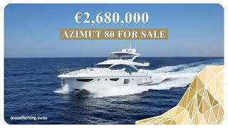 Fully Specced Azimut 80 for Sale - Yacht Walkthrough Tour with Emma