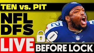 NFL DFS Showdown Live Before Lock | Titans-Steelers TNF Week 9 Picks