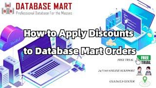 How to Apply Discounts to Database Mart Orders