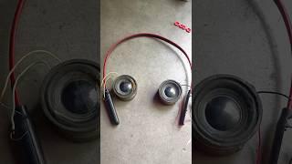 biggest speaker on bluetooth earphone | speaker #diy #trending #experiment #technology #shorts