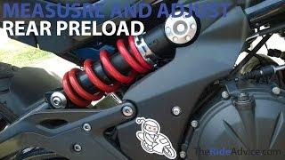 How to Measure and Adjust Rear Preload - Adjust Motorcycle Suspension