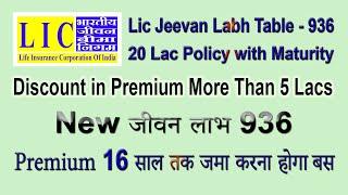 LIC Jeevan Labh Policy 936 with Rs. 20 Lac Example | New जीवन लाभ 936 | High Return & Risk Cover