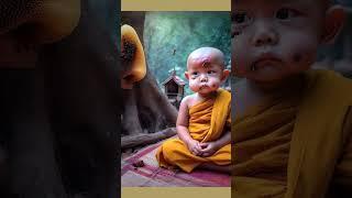 Cute monk ai video editing #kawaii #cute