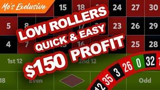 ROULETTE SYSTEM FOR LOW ROLLLERS SMALL BANKROLL STRATEGY - Bet With MO