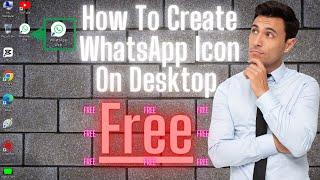 How To Create WhatsApp Icon on Desktop l Amjad Tech ( USEFUL TIPS) l Pc/Laptop