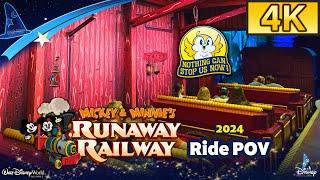 “Mickey & Minnie's Runaway Railway” Full Ride Experience 2024｜Disney's Hollywood Studios｜WDW