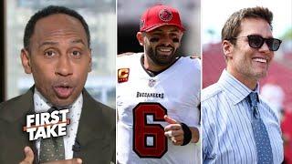 FIRST TAKE | Stephen A. on Baker Mayfield respond Tom Brady: Motivational Inspiring for Bucs win SB