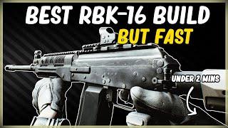 BEST RPK-16 BS BUILD BUT FAST LOW RECOIL HIGH ERGO GUN BUILD EFT ESCAPE FROM TARKOV UNDER 2 MINS