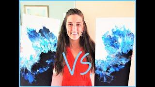 Water Vs  Floetrol: Acrylic Pouring Experiment. Which one is better?