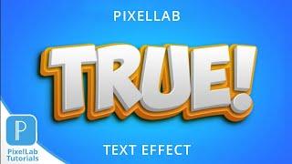 100% EDITABLE TEXT EFFECT - PixelLab tutorial