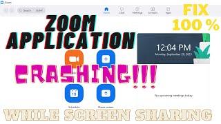 How to FIX:  ZOOM APP. CRASHING WHILE SCREEN SHARING