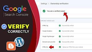 How to Verify blogger.com on Google Search Console 2023 - HTML file Upload blogger