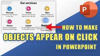 [TUTORIAL] How to Make Text/Images APPEAR on CLICK in PowerPoint (or Disappear)