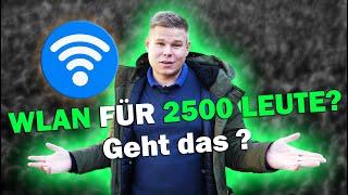 WLAN für Event mit 2500 Usern aber nur 7 Tage Zeit und STEINZEIT DSL | Wie geht das?