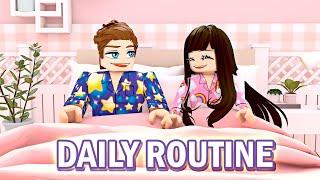 Husband and Wife's Daily Routine In Bloxburg! (Roblox Roleplay)