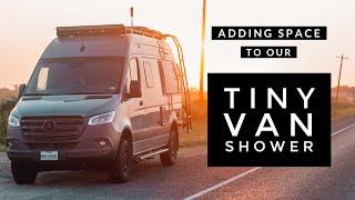 VAN SHOWER | EP15: ADDING SPACE (WINNEBAGO REVEL)